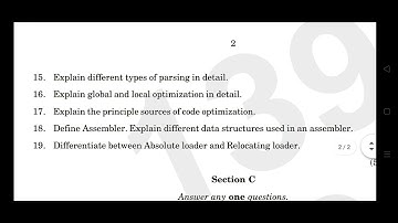 6th sem BCA/system software 2022 year question paper calicut university