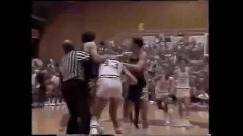 1983  Tulsa at Illinois State Highlights  -  Lou Stefanovic, Rick Lamb, and Nolan Richardson Fight