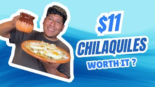$11 chilaquiles with cafe de olla