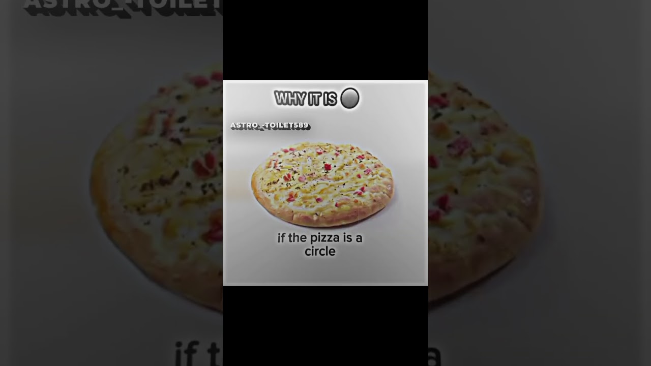 why is the pizza box a square... 