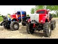 WHO CAN PULL MORE?! OPTiMUS vs BiG RED - iNSANE 6X6 RC TRUCKS Battle THE JUDGE | RC ADVENTURES