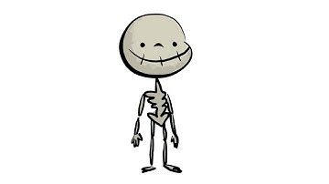 Skeleton Animated Loop - Blender Grease Pencil (No Audio)