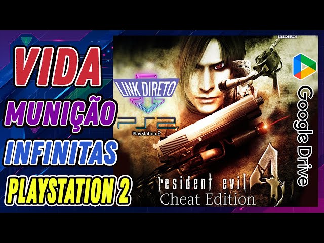 Jogo Ps2 DVD Resident Evil 4 Cheat Edition com tudo no infinito