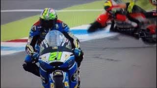 Lorenzo Baldassarri Horrific Highside Crash  -  Moto2 -  Assen 2017