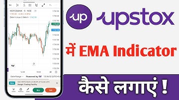 Upstox Me EMA Indicator Kaise Lagaye, Upstox EMA Indicator