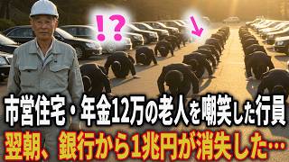 「もぅ来んなボケ老人‼」と侮辱した支店長…正体を知った銀行が翌朝50台の黒塗り車で謝罪に来るも…　#シニア#朗読 #人生 #感動