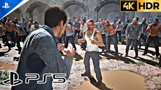 Uncharted 4 [PS5] Escape From Prison After Rebellion| Ultra REALISTIC Gameplay [ 4K HDR ]
