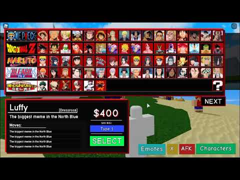 Roblox Anime Battle Arena Leaked Characters Youtube