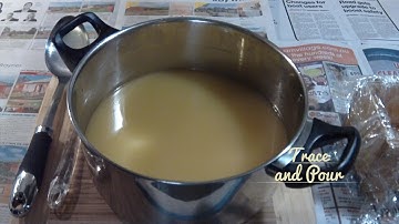 Soap Making 101 - Cold Process Trace and Pour