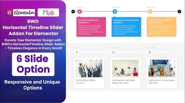 🌟 Explore Time in Style with BWD Horizontal Timeline Slider Addon for Elementor! 🌟