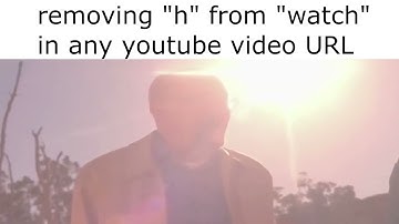 removing h from watch in any youtube video url