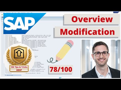 Overview of all Modifications in the SAP system | ABAP Tip #78