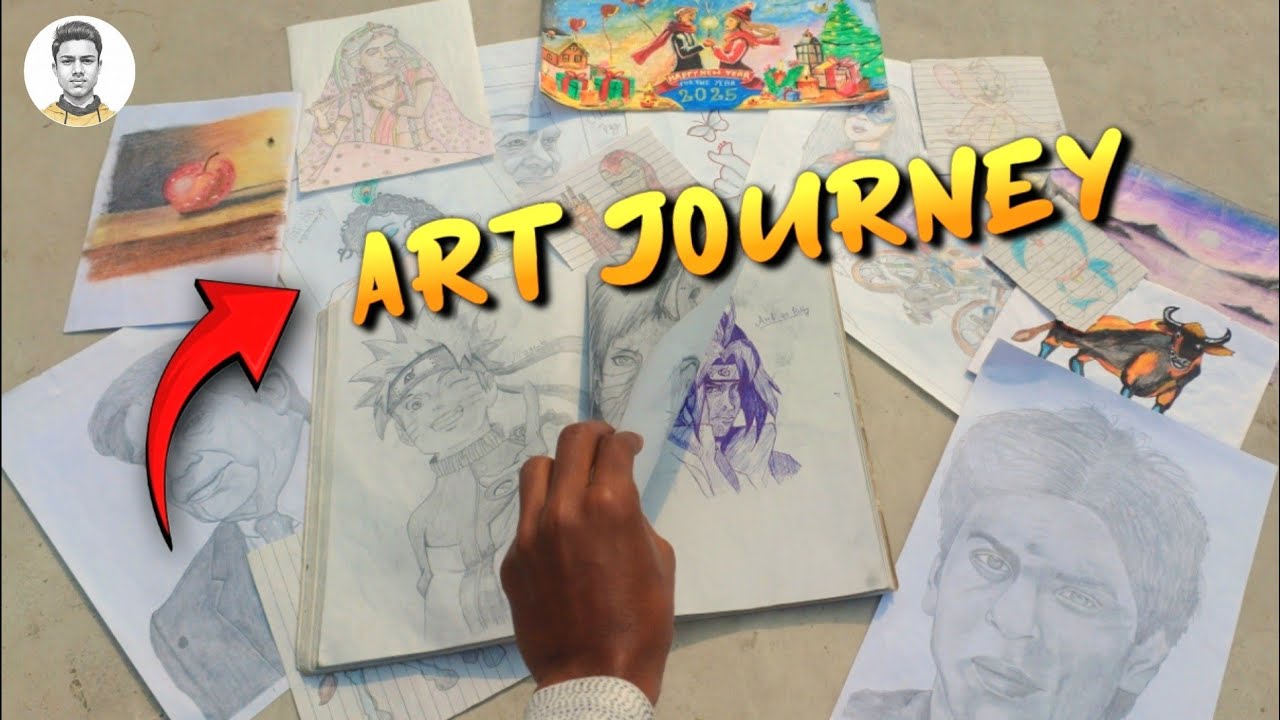 MY DRAWING JOURNEY 👈 (ALL MY DRAWINGS) | How I started to Draw - YouTube