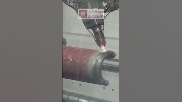 Smelt spout repair - laser cladding #alabamalaser #lasercladding #shorts