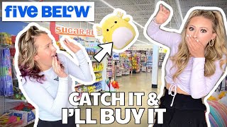 IF YOU CATCH IT YOU CAN KEEP IT SHOPPING CHALLENGE AT FIVE BELOW 🫣🤑