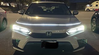 CarXK Dynamic Car Hood Led Light Strip 2022 Honda Civic