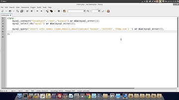 التعامل مع قاعدة البيانات من خلال PHP