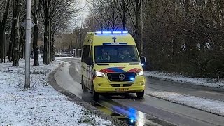 Ambulance 07-121 onderweg naar melding Ede
