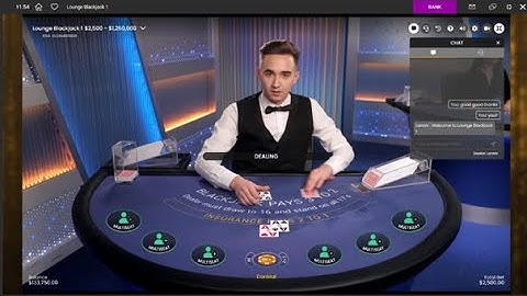 Practice your card counting skills in this private live casino blackjack session