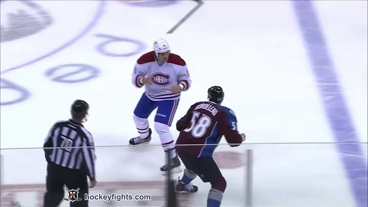 George Parros vs Patrick Bordeleau Nov 2, 2013