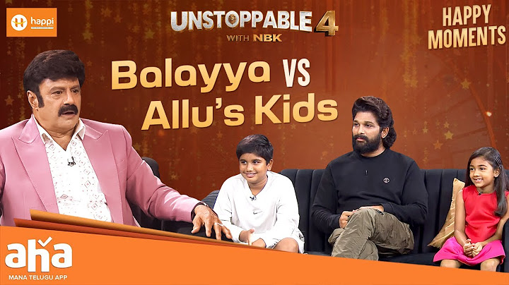 Balayya vs Allu’s Kids: Who Stole the Show?  |Unstoppable with NBK | ahavideoIN