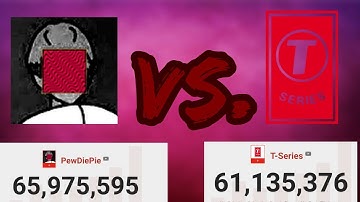 PEWDIEPIE VS TSERIES LIVE SUBCOUNT! WHO WILL PREVAIL? (with music)
