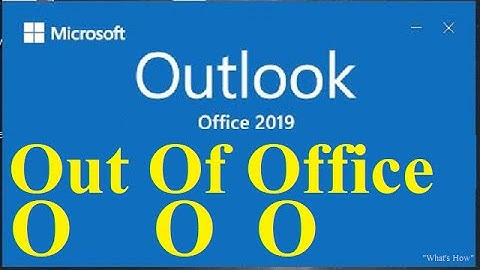 Outlook 2019 - How To Setup Automatic Out of Office Vacation Reply | Out Of Office | Auto responder