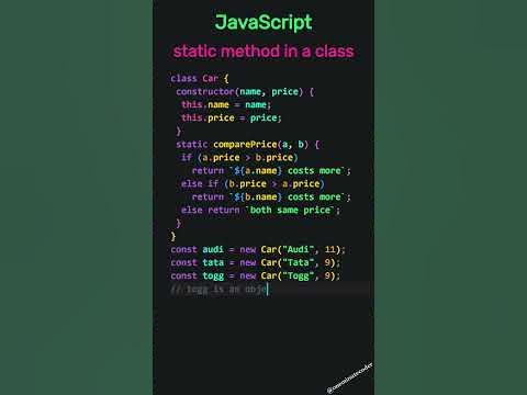 JavaScript Classes Code Example - YouTube