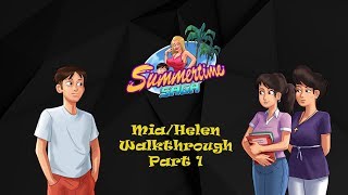 Summertime Saga || Mia/Helen Quest Walkthrough Part 1 || 18+