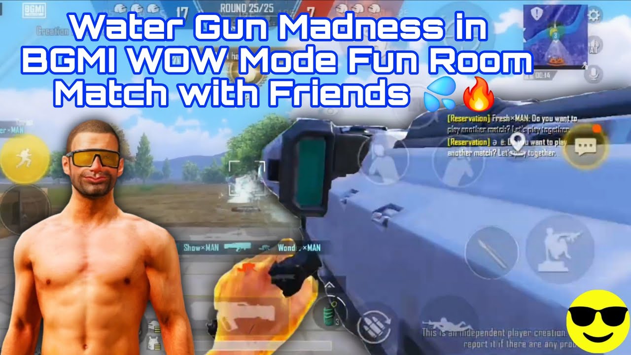 Water Gun Madness in BGMI WOW Mode | Fun Room Match with Friends 💦🔥 | Killer Pirate 420