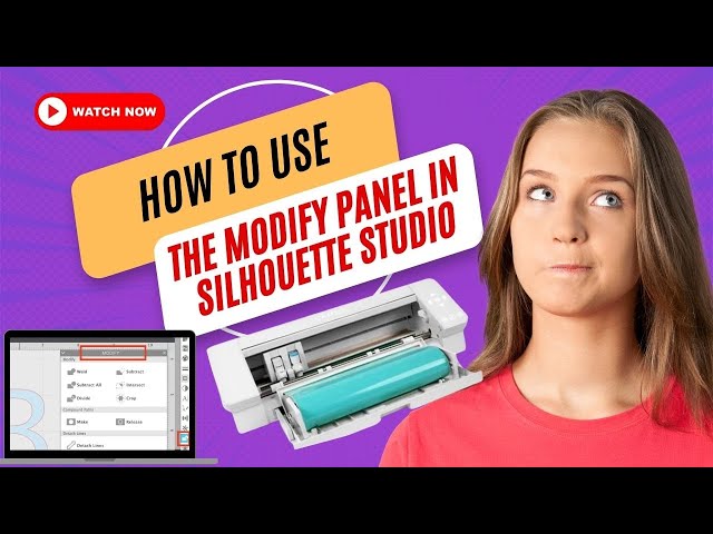 Silhouette Studio Tutorial - How to Use the Modify Panel Tool