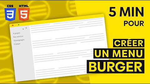 [Tuto] Créer un menu burger pour votre site