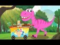 Dinosaurs trex family song  more nursery rhymes by funforkidstv