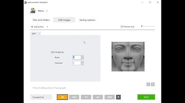 Split images with reaConverter