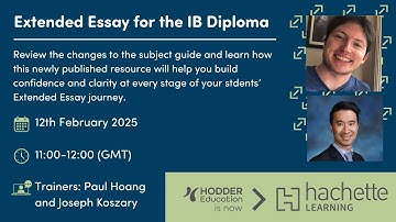 IB Webinar for the Extended Essay