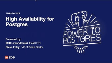 High Availability for Postgres