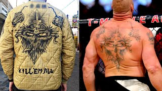 [너무강한친구육군] 깔깔이에 브록 레스너 문신 그리기 | Brock Lesnar Tattoo on a Jacket Liner