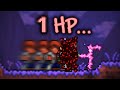Terraria with 1hp is insane