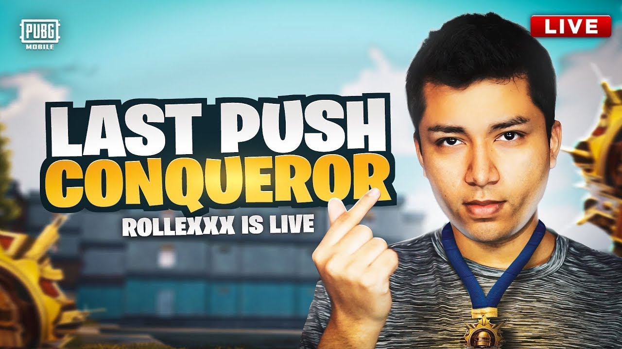 🔴 FINAL PUSH FOR CONQUEROR RANK | PUBG MOBILE LIVE - YouTube