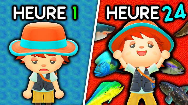 24h pour pêcher TOUS les poissons d'Animal Crossing