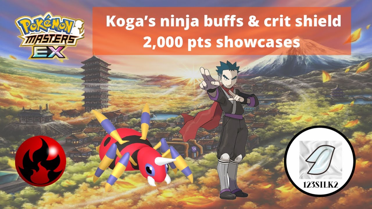 Johto Champion Stadium - How to 2k vs Koga Fire weakness feat. F2P team and Fire Dmg Dealers