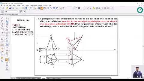 Engineering Graphics/Solids/Pyramids /Type-2/Non beta/Video-6
