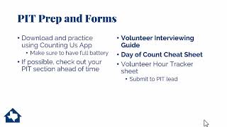 Unsheltered Count Volunteer Training
