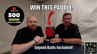 🎁500 Sub Giveaway! Win a JOOLA Infinity Overdrive Paddle!🏓#theedgeofthetable #giveaway #thankyou