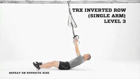 TRX Inverted Row single arm level3