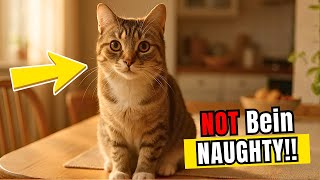 Why does your cat jump on the table? He's not being naughty...