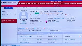 Oasis start of care, nurses training in Axxess. screenshot 5