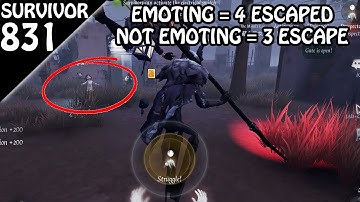 Emoting Strategy saved my life - Survivor Rank #831 (Identity v)