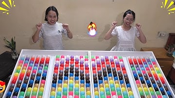 🎧 Relaxing Color Ball Sorting with Gentle ASMR | Calm but Competitive