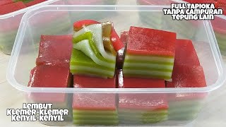 Resep Lapis Kanji Pandan // Resep Lapis Tapioka Lembut Dan Kenyal-Kenyal